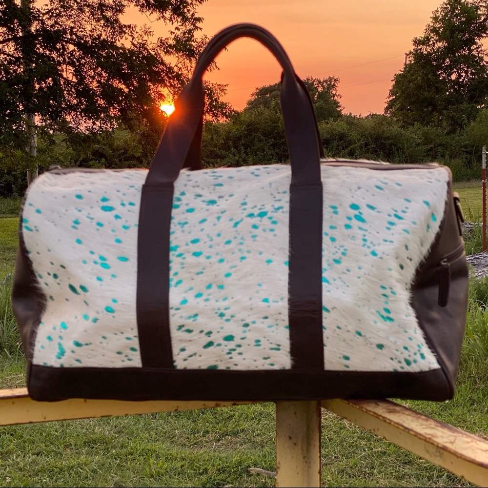 Cowhide Leather Duffel Bag